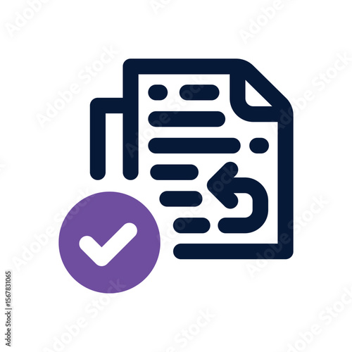 approved duotone icon. Sleek and modern vector icon for websites, mobile apps, marketing materials, and corporate design. Fully scalable and ready to use.