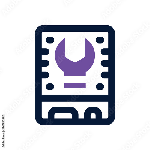 ssd duotone icon. Sleek and modern vector icon for websites, mobile apps, marketing materials, and corporate design. Fully scalable and ready to use.
