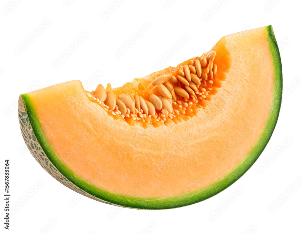 Sliced Melon with Seeds – Orange Summer Fruit PNG Sliced Melon with Seeds – Orange Summer Fruit PNG