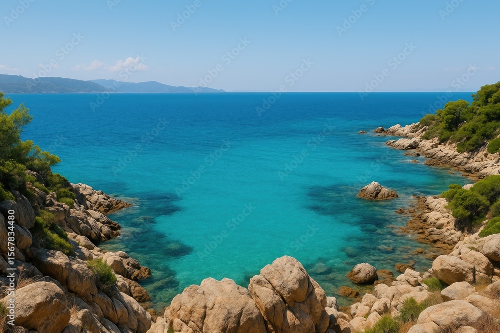 Fototapeta premium Stunning coastal scenery from a remote island