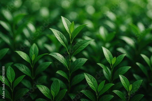 Wallpaper Mural Lush foliage backdrop of a houseplant Torontodigital.ca