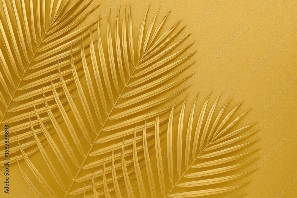 Obraz premium Detailed shot of lush greenery in a serene landscape, rendered in warm tones with a minimalist approach. Space for text, holiday theme.