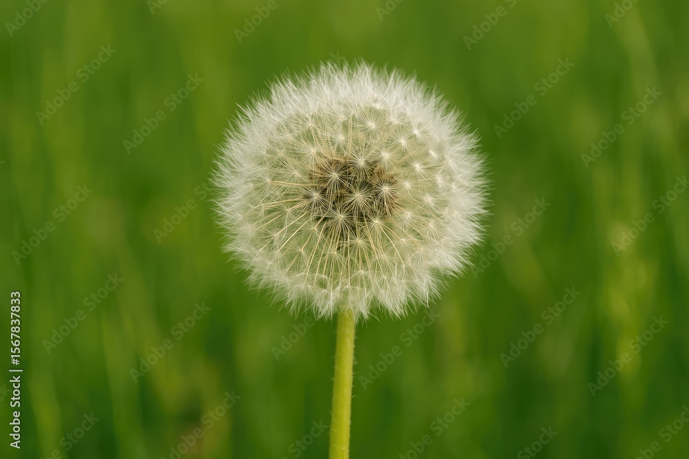 The timepiece made of dandelions The timepiece made of dandelions