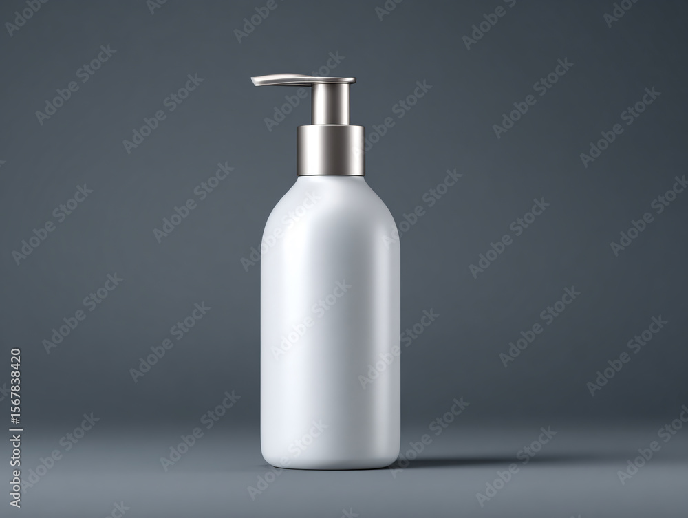 A sleek and elegant dispenser bottle, ideal for liquid soap or lotions, offering a touch of sophistication A sleek and elegant dispenser bottle, ideal for liquid soap or lotions, offering a touch of sophistication