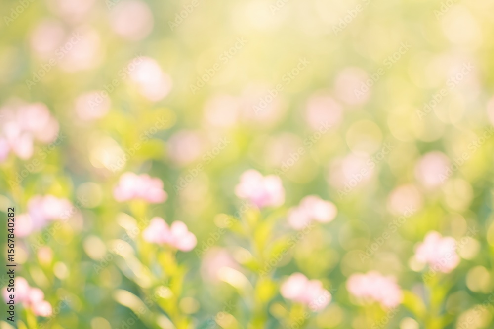 Obraz premium Blurry abstract backdrop featuring ornamental foliage