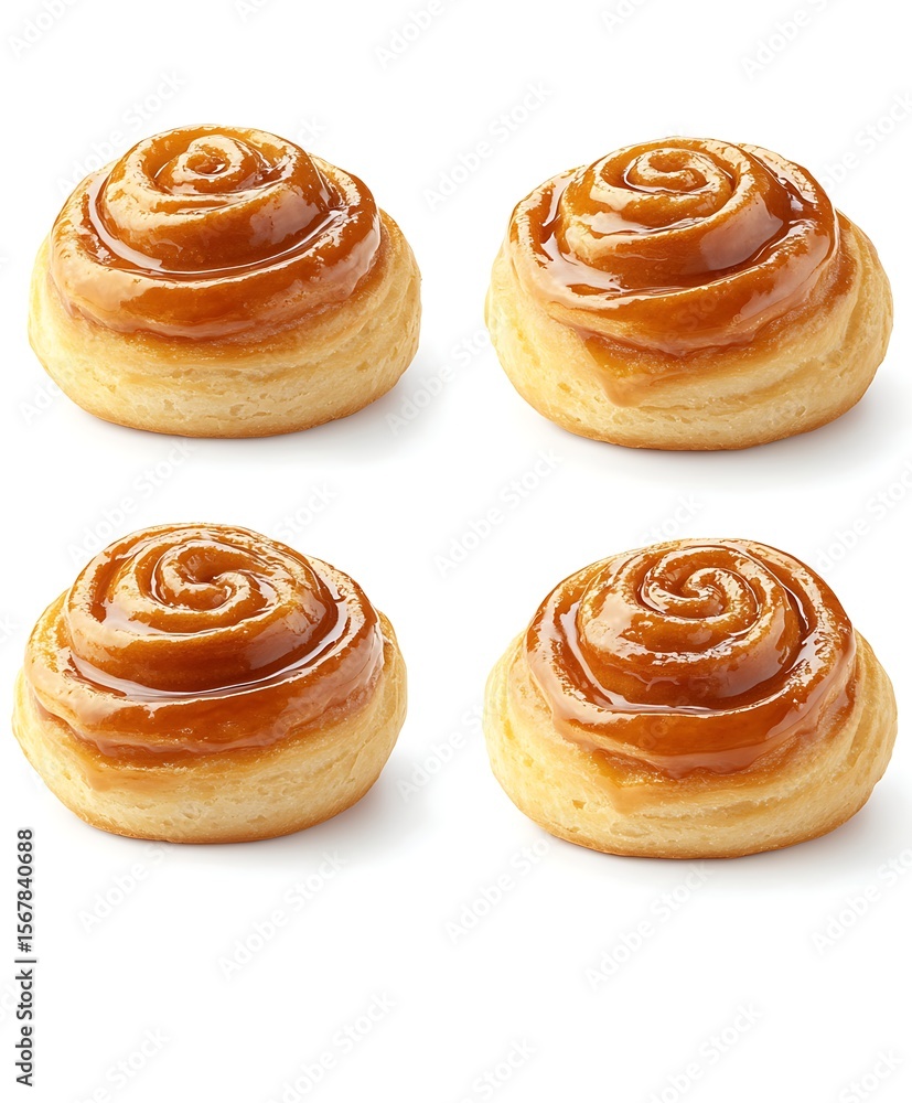 Fototapeta premium cookies on white background