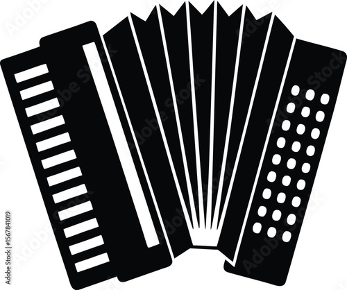 accordion on white background.eps