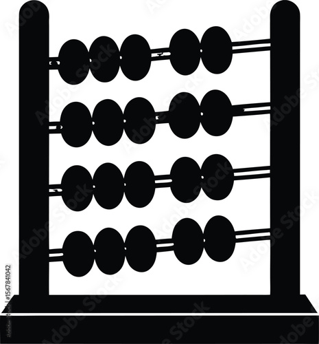 abacus on white background.eps