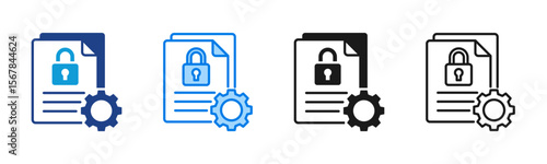 Document Control icon sheet multiple style collection