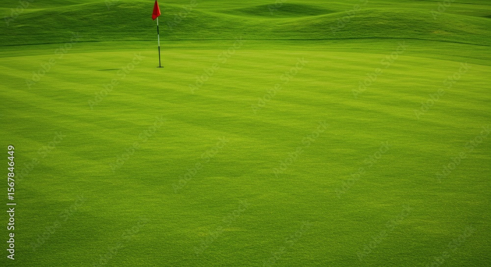 Obraz premium Fairway Dreams Golf Greens Perfect Stripe with Challenge Serenity.