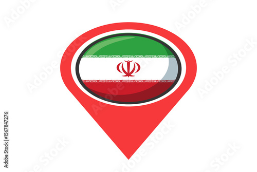 Flag of Iran. flag of republic islam iran.