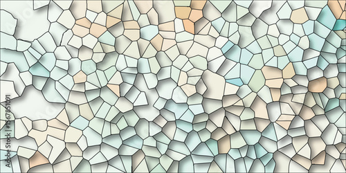 Abstract mosaic pattern background featuring irregularly shaped polygons and a muted color palette evoking a sense of artistry and texture perfect for modern designs.