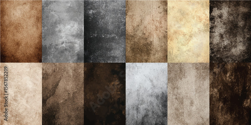Various decorative furniture facades. Versatile textured surface backgrounds for artistic and creative design projects
