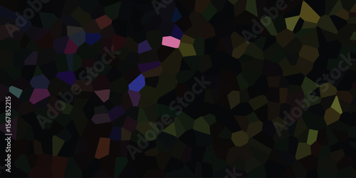 Dark mosaic design featuring a fragmented composition with varying shapes and colors displaying an organic appearance suitable for multiple creative applications.