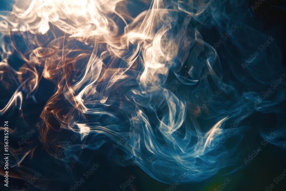Obraz premium smoke on black background