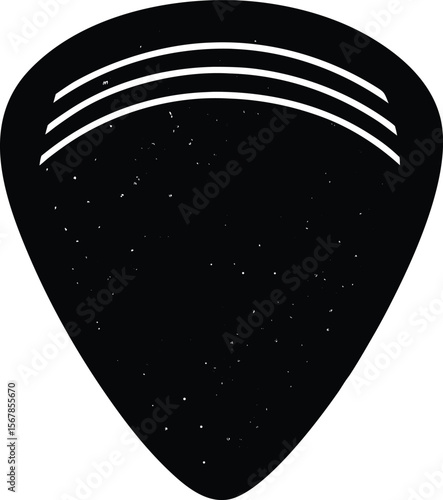 guitar pick on white background.eps