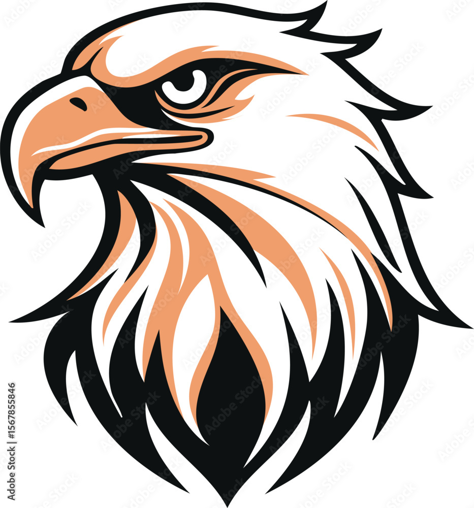 Obraz premium Powerful Eagle Logo Design