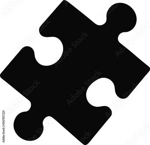 jigsaw puzzle piece on white background.eps