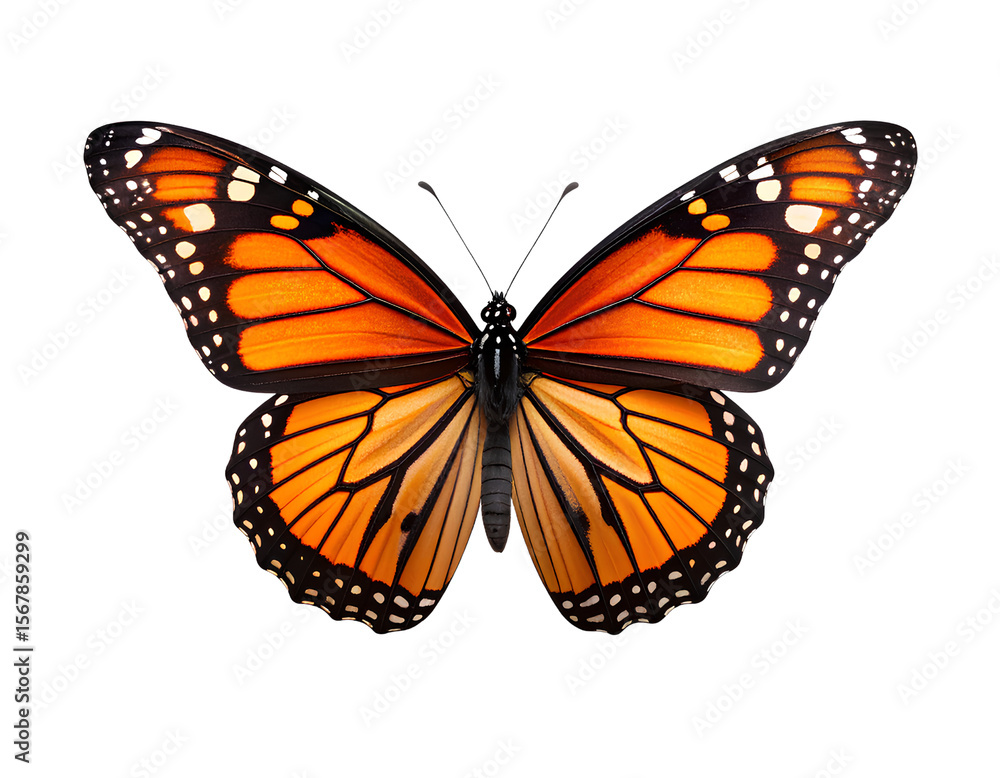 Monarch Butterfly in Flight, Isolated on Transparent Background PNG Monarch Butterfly in Flight, Isolated on Transparent Background PNG