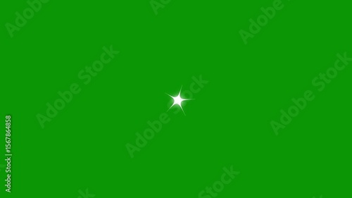 Twinkle star glitter sparkle, white cartoon, flat, vector, doodles style stars blinking, Twinkle star glitter sparkle, stars blinking, glitter on green screen background, night sky. 4k animation