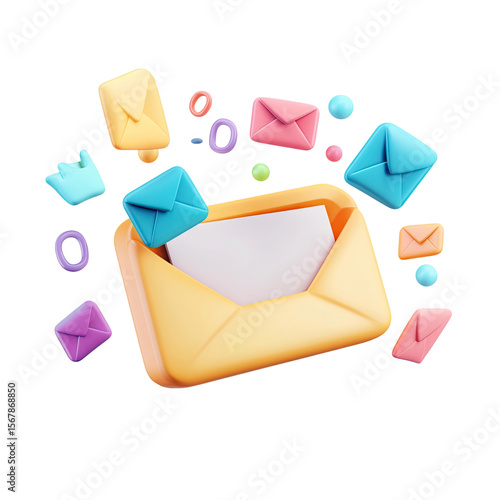 envelope with mail icons