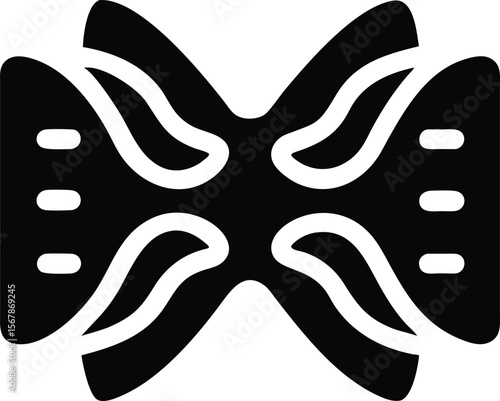 Bowtie shaped pasta icon bowtie pasta farfalle