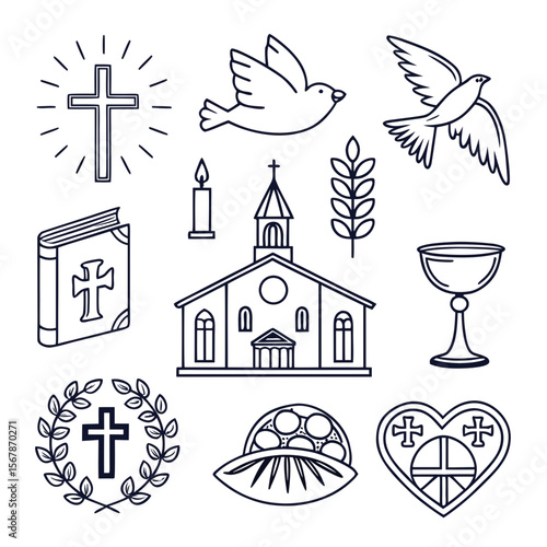 Religious Icons Christian Symbols Faith Elements christianity