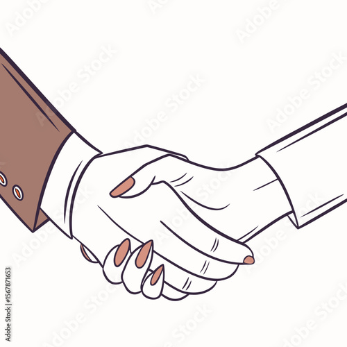 Handshake agreement business partnership deal