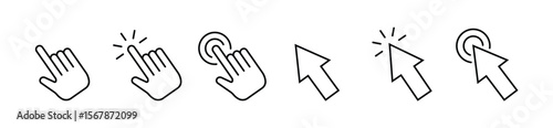 Cursor pixel mouse arrow pointer click icon. Vector pixel cursor arrow. Vector eps10.