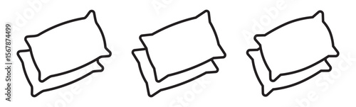 pillow icon vector design template elegant style. Pillow icon symbol for apps and websites. Pillow sign and symbol. Comfortable fluffy pillow. Pillow icon vector. Pillow sign and symbol.