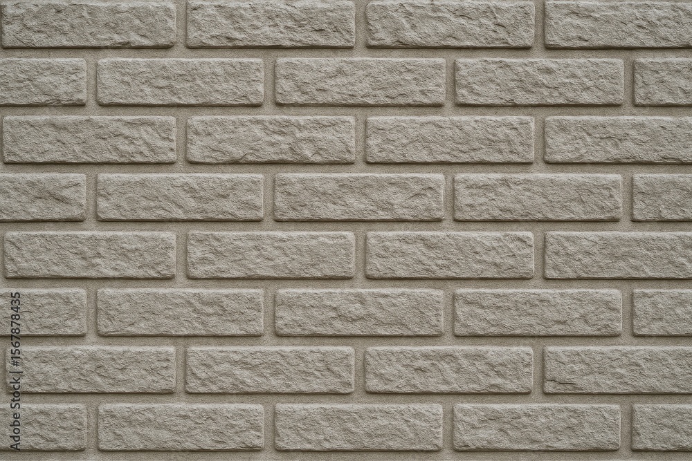 Fototapeta premium Fence Surface with Brick-Like Concrete Texture