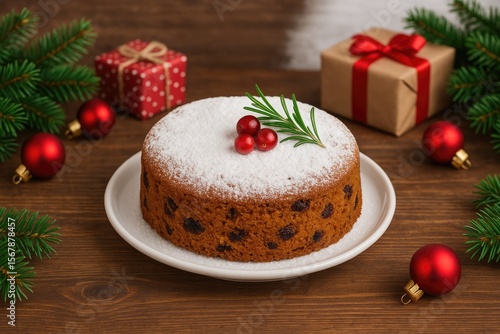 Wallpaper Mural Festive holiday dessert decorated for Christmas Torontodigital.ca