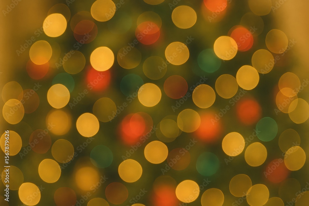Obraz premium Vibrant Festive Bokeh Lights for Christmas