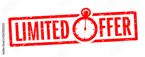 Limited offer on red stamp