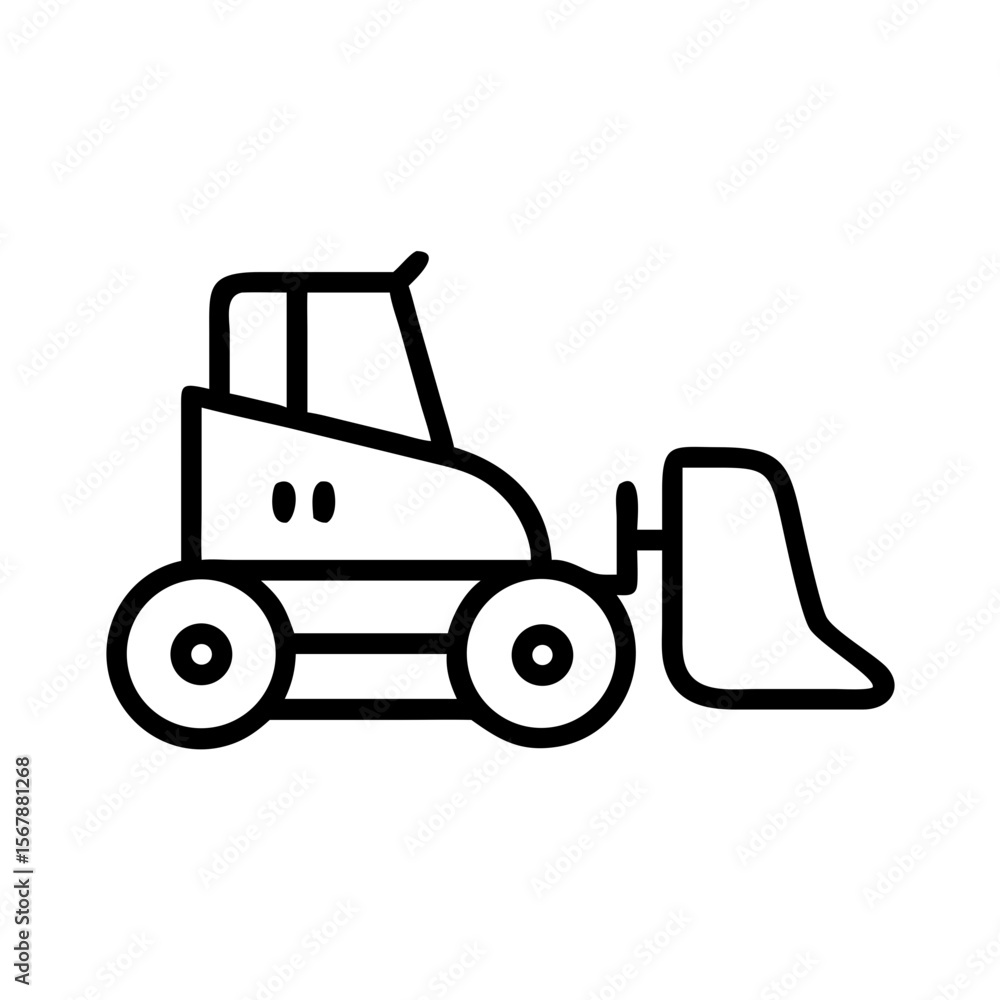 Powerful tractor with a large bucket for heavy-duty tasks. This robust tractor is ideal for construction sites and agricultural fields. Powerful tractor with a large bucket for heavy-duty tasks. This robust tractor is ideal for construction sites and agricultural fields.