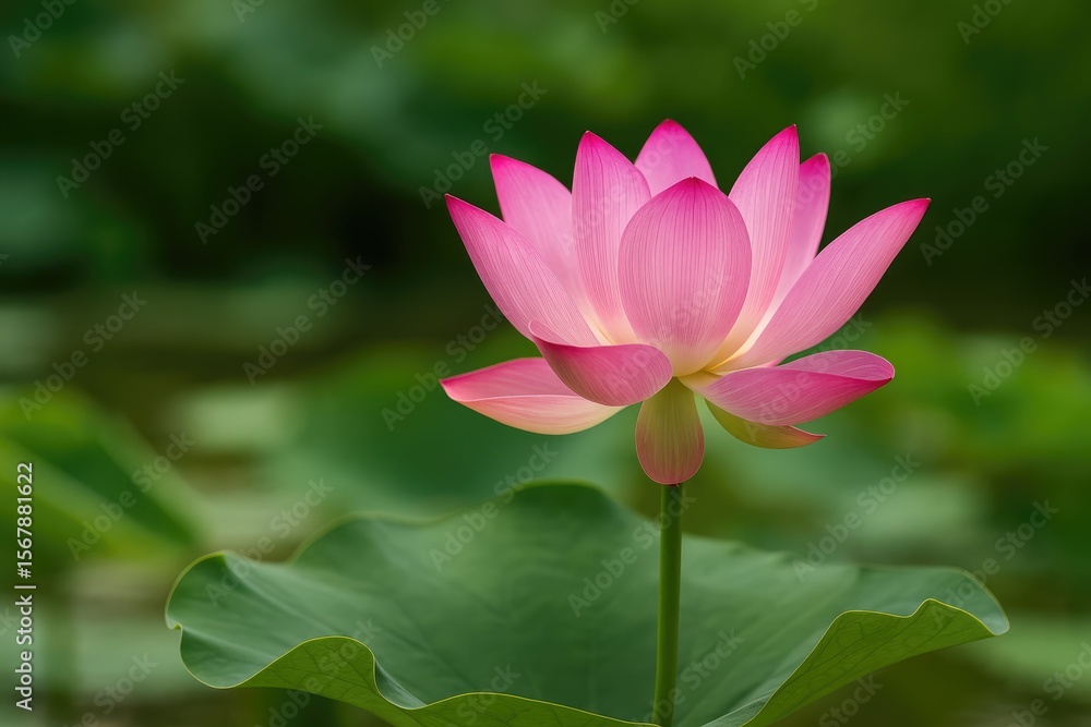 Detailed view of a blooming lotus flower Detailed view of a blooming lotus flower