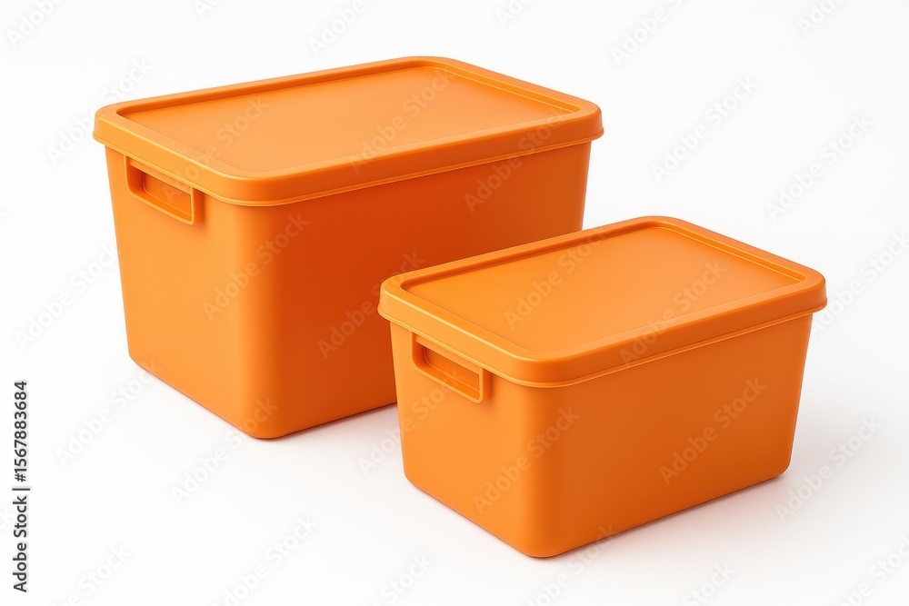 Detailed view of plastic storage boxes Detailed view of plastic storage boxes