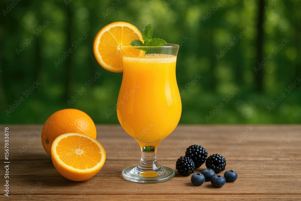 Fototapeta premium Refreshing fruit drink for cocktails