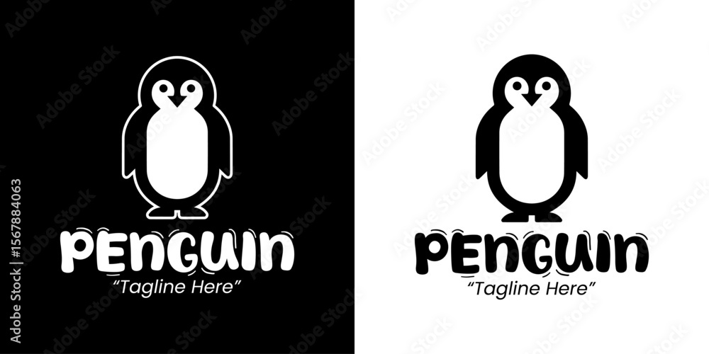 Obraz premium Unique Penguin Logo for Business Branding and Professional Identity 