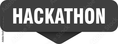 hackathon sticker. hackathon sign on transparent background