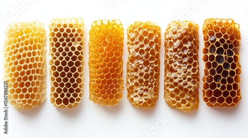 bee with honeycomb with honey