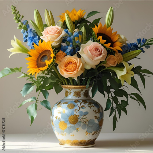 flower - a vase of beautiful flowers