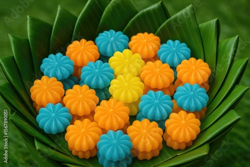 Wallpaper Mural Vibrant Thai Desert wrapped in banana leaves Torontodigital.ca