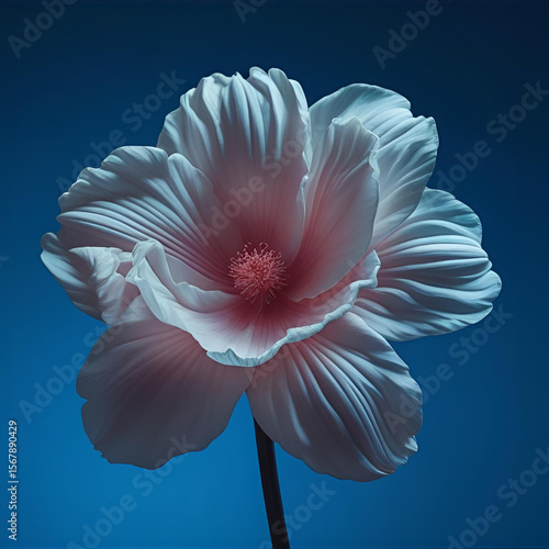 flower - flower on dark blue background