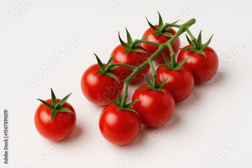 Wallpaper Mural Miniature red tomatoes displayed on a plain white backdrop Torontodigital.ca