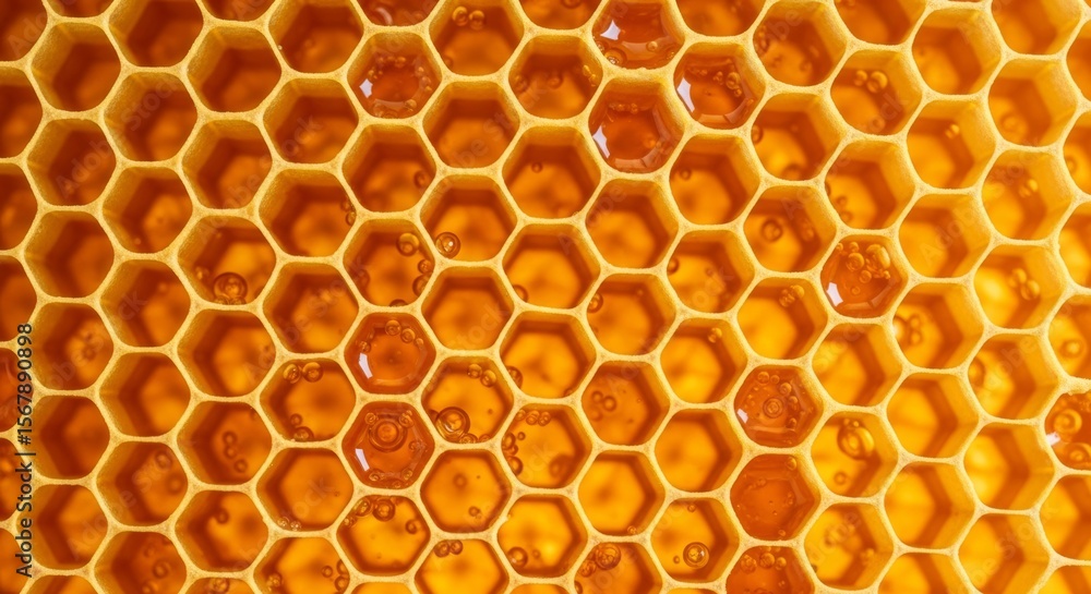 Close-up photo of a honeycomb Close-up photo of a honeycomb