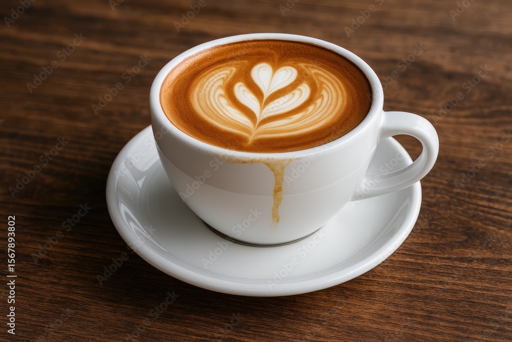 A steaming beverage served in a pristine white mug with remnants of coffee on the rim, placed on a wooden surface. A steaming beverage served in a pristine white mug with remnants of coffee on the rim, placed on a wooden surface.