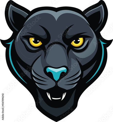 Black Panther Head Vector