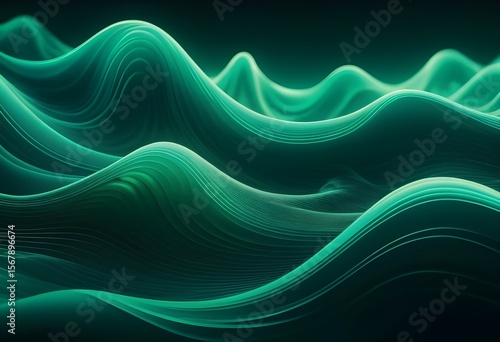 Transparent Emerald Waves with Smooth Flow