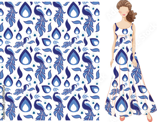 print ready seamless pattern design for cloths
